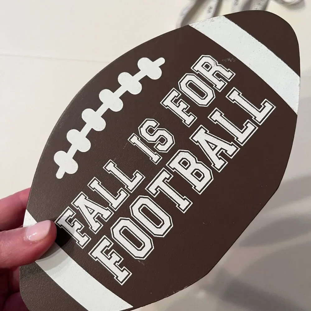 Sold football Decor (Great for a Table Centerpiece, Bookshelf or Mantle) (new)